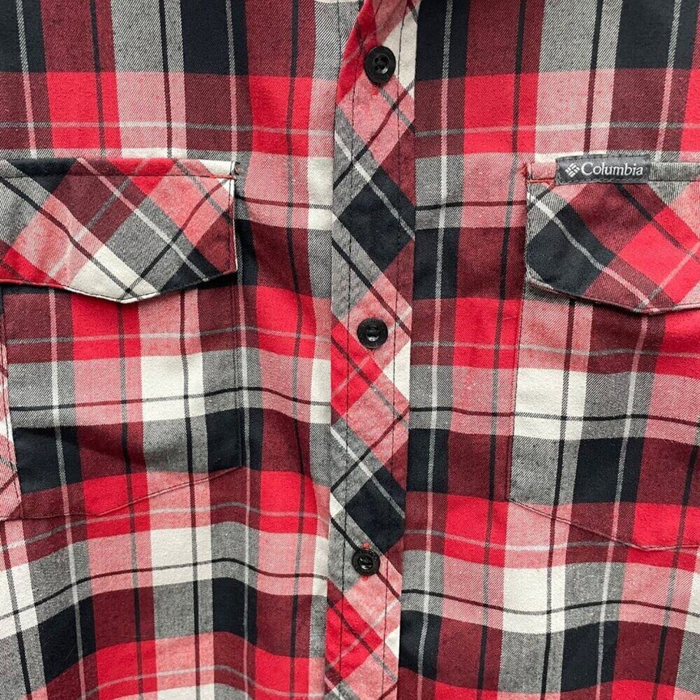 Columbia Omni-Wick Red Plaid Long Sleeve Shirt Men’s Size XL - Picture 5 of 12